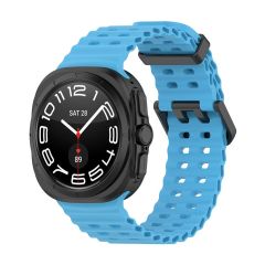 Samsung Galaxy Watch Ultra 47 mm uyumlu Silikon Spor Kordon Özel Pim Soft Jel Silikon Kayış