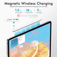 iPad Pro 11 3. Nesil Tablet Kalemi Manyetik Şarjlı Avuç İçi Reddi Eğim Özellikli Kalem Stylus Pencil