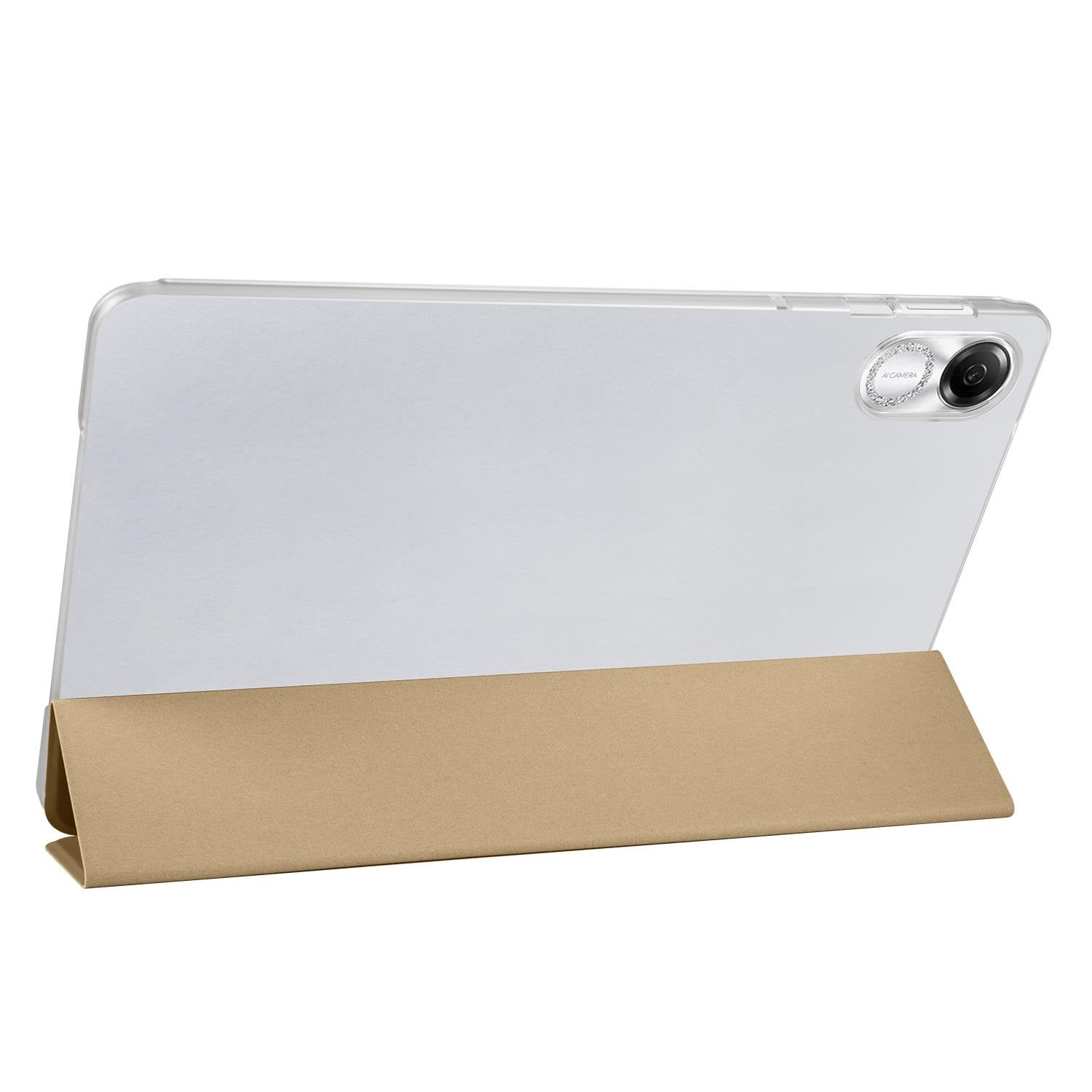 Honor Pad X9 11.5'' 2023 Kılıf Standlı Flip Smart Akıllı Kapak Uyku Modlu Tablet Kılıfı Kapaklı Kılıf Gold