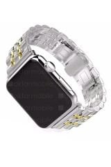 Apple Watch Ultra 49 mm uyumlu Metal Kordon Premium Paslanmaz Çelik Kayış