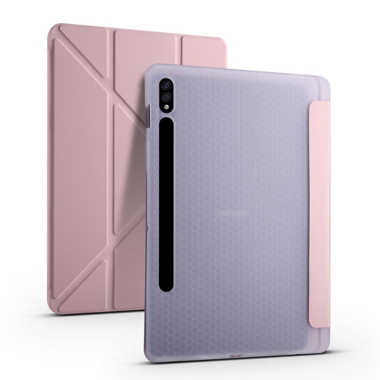 Galaxy Tab S7 T870 Kılıf Kalem Bölmeli Premium Smart Standlı Tablet Kılıfı