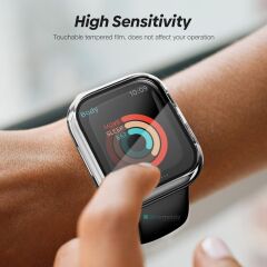 Apple Watch 10 42 mm uyumlu Ekran Koruyucu 360° Kasa Koruma Tüm Gövde Kapak Ön Arka Darbe Emici