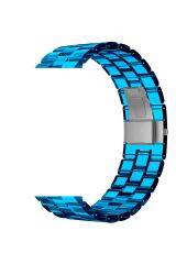 Huawei Watch GT 3 46 mm Uyumlu Kordon Renkli Şeffaf Kayış Plastik Kordon Mavi