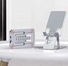 Masa Üstü Telefon Standı Tablet Tutucu Alüminyum Alaşım Yükseklik Ayarlı Katlanabilir