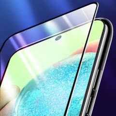 Galaxy A72 Zore Kenarları Kırılmaya Dayanıklı Cam Ekran Koruyucu