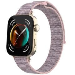 Huawei Watch Fit 3 uyumlu Spor Loop Kordon Hasır Örgü Kayış Cırt Cırtlı Velcro
