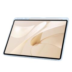 Huawei MatePad 12 X uyumlu Kılıf Kalem Bölmeli Tri Folding Standlı Arkası Silikon Uyku Modlu Mavi