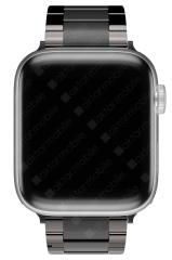 Apple Watch 7 6 SE 5 4 3 2 1 - 42 / 44 / 45 mm uyumlu Seramik Metal Kordon Premium Seramik Kayış