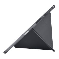 Huawei MatePad 12 X uyumlu Kılıf Kalem Bölmeli Tri Folding Standlı Arkası Silikon Uyku Modlu Siyah