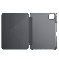 Xiaomi Mi Pad 7 / Pad 7 Pro uyumlu Kılıf Kalem Bölmeli Tri Folding Standlı Arkası Silikon Uyku Modlu