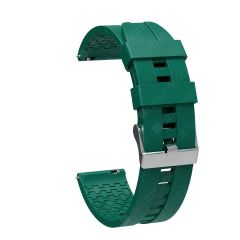 Amazfit GTS 2e Uyumlu Silikon Kordon Spor Tasarım Premium Spor Kayış Koyu Yeşil