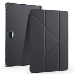 Honor Pad 9 uyumlu Kılıf Kalem Bölmeli Tri Folding Standlı Arkası Silikon Uyku Modlu