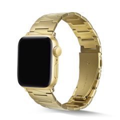 Apple Watch 7 6 SE 5 4 3 2 1 - 45 / 44 / 42 mm uyumlu Metal Kordon Geometrik Tasarım Çelik Kayış