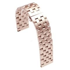 Huawei Watch GT 2 46 mm Uyumlu Metal Kordon Paslanmaz Çelik Kayış Premium Rose Gold