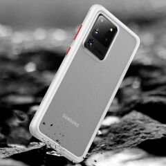 Galaxy S20 Ultra Kılıf Benks Magic Smooth Drop Resistance Kapak Beyaz