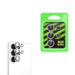 Galaxy S26 Ultra uyumlu Kamera Lens Koruyucu Temperli Cam Tam Koruma