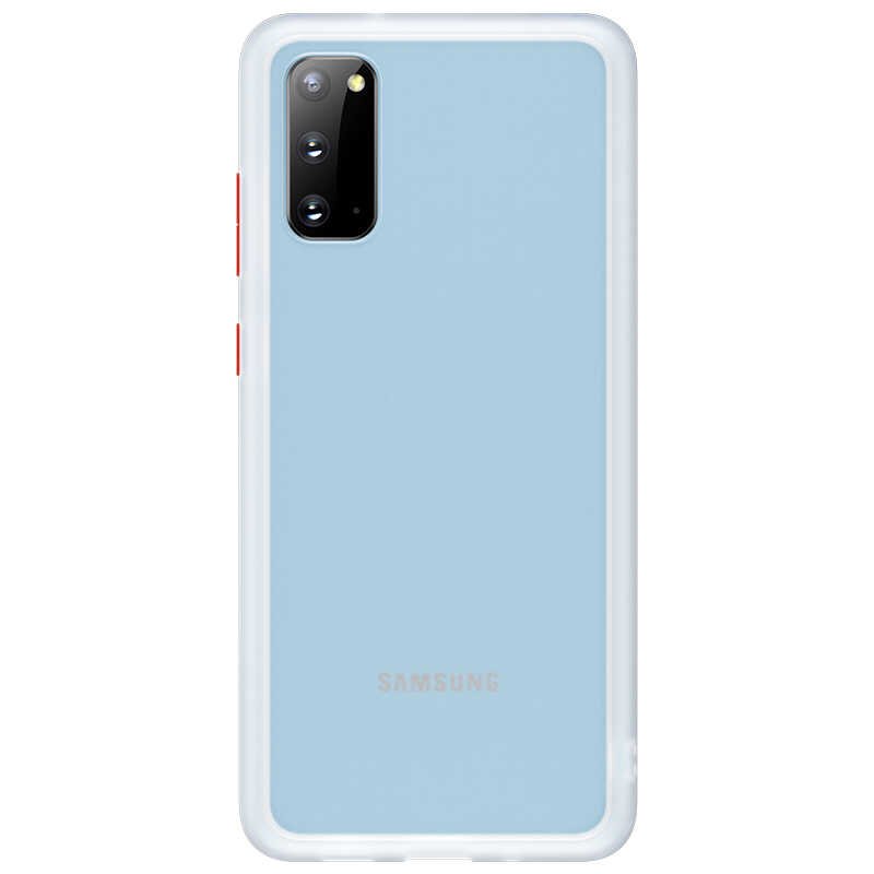 Galaxy S20 Kılıf Benks Magic Smooth Drop Resistance Kapak Beyaz