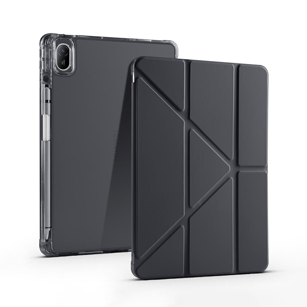 Huawei MatePad SE 11 uyumlu Kılıf Kalem Bölmeli Tri Folding Standlı Arkası Silikon Uyku Modlu