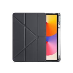 Huawei MatePad SE 11 uyumlu Kılıf Kalem Bölmeli Tri Folding Standlı Arkası Silikon Uyku Modlu