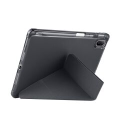 Huawei MatePad SE 11 uyumlu Kılıf Kalem Bölmeli Tri Folding Standlı Arkası Silikon Uyku Modlu