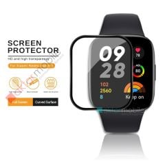 Xiaomi Redmi Watch 3 uyumlu Ekran Koruyucu 3D Tam Kapatan Kavisli PPMA Nano Cam