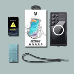 Samsung Galaxy S26 Ultra Uyumlu Su Geçirmez Kılıf MagSafe IP68 Waterproof Anti Shock Anti Dust Kapak