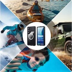 Samsung Galaxy S26 Ultra Uyumlu Su Geçirmez Kılıf MagSafe IP68 Waterproof Anti Shock Anti Dust Kapak