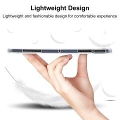 Xiaomi Pad 6 11'' 2023 Uyumlu Şeffaf Silikon Kılıf Esnek TPU Kapak Arkası Buzlu Tablet Kılıfı