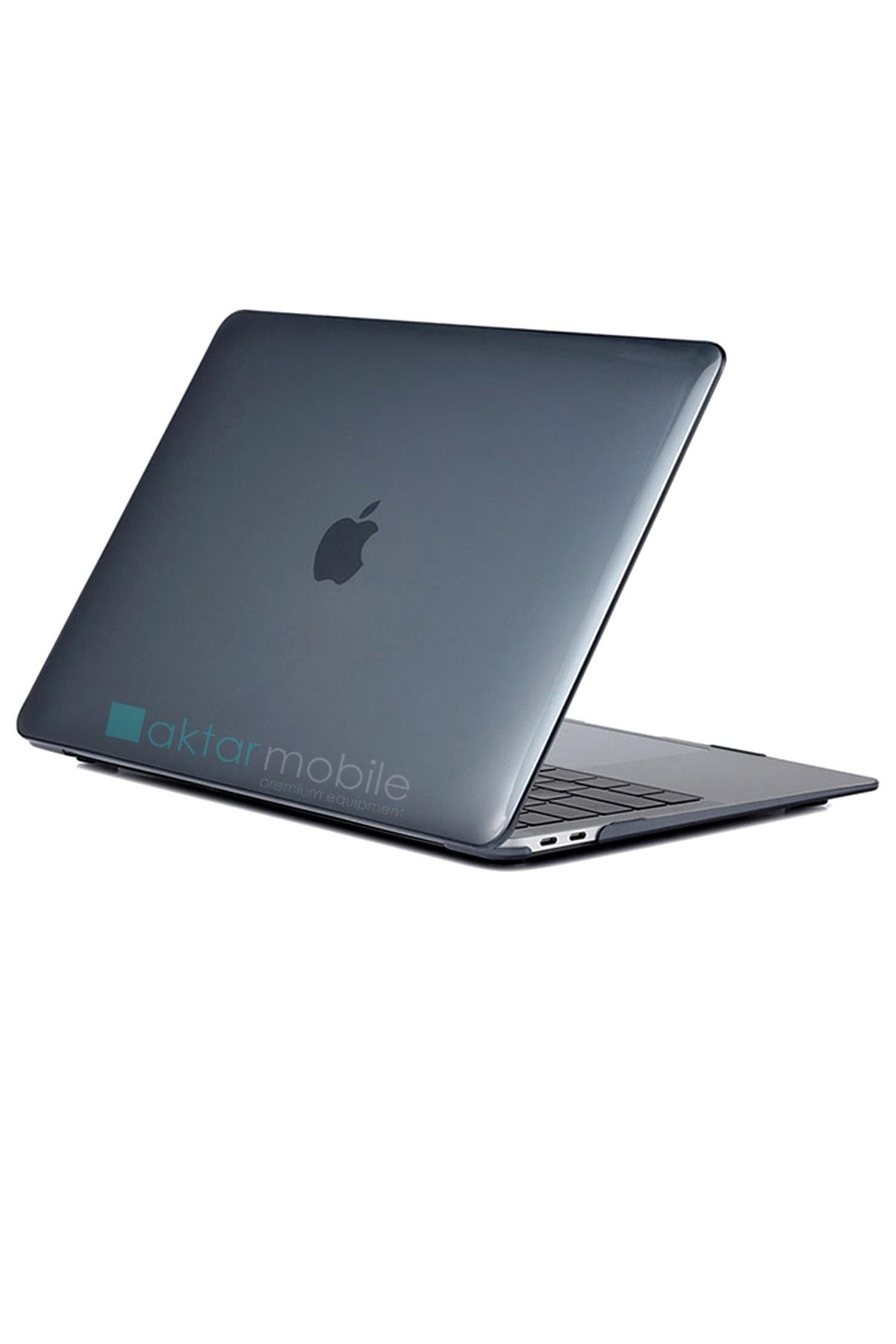 MacBook Pro 13 M2 2022 Kılıf Koruyucu Kapak 13.3'' Uyumlu Şeffaf Parlak Tasarım Hava Kanallı Lacivert