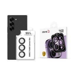 Samsung Galaxy Z Fold 6 Uyumlu Safir Kamera Lens Koruyucu Anti-Reflective Temperli Cam Tam Koruma