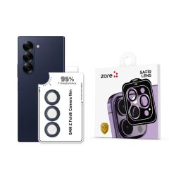 Samsung Galaxy Z Fold 6 Uyumlu Safir Kamera Lens Koruyucu Anti-Reflective Temperli Cam Tam Koruma