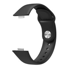 Huawei Watch Fit 3 Uyumlu Silikon Kordon Premium Spor Kayış Jel Silikon Spor Kordon Tam Uyumlu Pim Siyah