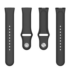 Huawei Watch Fit 3 Uyumlu Silikon Kordon Premium Spor Kayış Jel Silikon Spor Kordon Tam Uyumlu Pim Siyah