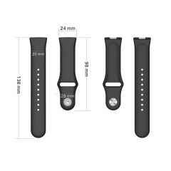 Huawei Watch Fit 3 Uyumlu Silikon Kordon Premium Spor Kayış Jel Silikon Spor Kordon Tam Uyumlu Pim Siyah