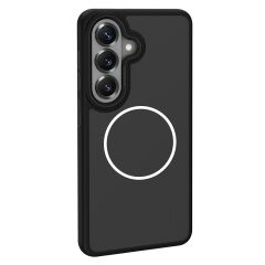 Galaxy S26 Plus uyumlu MagSafe Kılıf Metal Kamera Çerçeveli Silikon Kenarlı Darbe Emici Kapak