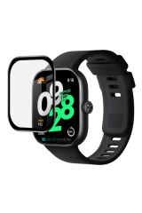 Xiaomi Redmi Watch 4 uyumlu Ekran Koruyucu 3D Tam Kapatan Kavisli PPMA Nano Cam