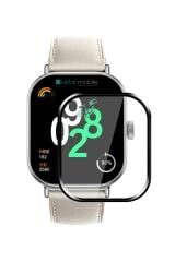 Xiaomi Redmi Watch 4 uyumlu Ekran Koruyucu 3D Tam Kapatan Kavisli PPMA Nano Cam