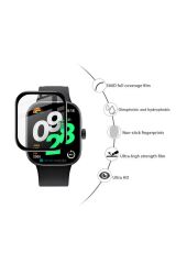 Xiaomi Redmi Watch 4 uyumlu Ekran Koruyucu 3D Tam Kapatan Kavisli PPMA Nano Cam