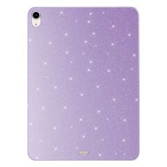 iPad Air 4. 5. Nesil 10.9'' uyumlu Simli Silikon Kılıf Işıltılı Parlak Kapak Esnek TPU Lila