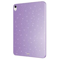 iPad Air 4. 5. Nesil 10.9'' uyumlu Simli Silikon Kılıf Işıltılı Parlak Kapak Esnek TPU Lila