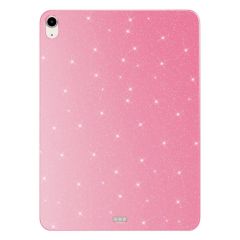 iPad Air 4. 5. Nesil 10.9'' uyumlu Simli Silikon Kılıf Işıltılı Parlak Kapak Esnek TPU Pembe