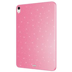 iPad Air 4. 5. Nesil 10.9'' uyumlu Simli Silikon Kılıf Işıltılı Parlak Kapak Esnek TPU Pembe