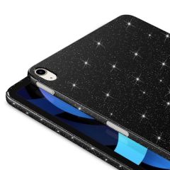 iPad Air 4. 5. Nesil 10.9'' uyumlu Simli Silikon Kılıf Işıltılı Parlak Kapak Esnek TPU Siyah