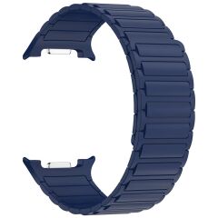 Samsung Galaxy Watch 8 Classic 46 mm Magnetik Silikon Kordon Baklalı Desenli Mıknatıslı Kayış