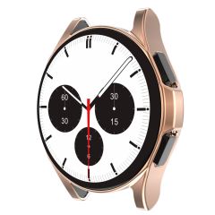 Galaxy Watch 4 Classic 42 mm Kasa Koruyucu Gövde Koruma Body Gard Darbe Emici (Önü Açık) Rose Gold