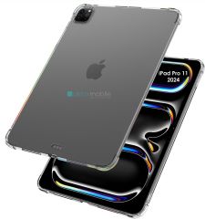 iPad Pro 11 M4 2024 uyumlu Şeffaf Silikon Kılıf Anti Shock Koruyucu Kapak Darbe Emici Tablet Kılıfı