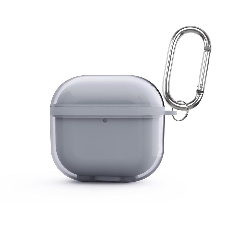 Airpods 4. Nesil Uyumlu Silikon Kılıf 3 Boyutlu Tasarım Renkli Kapak 3D Koruyucu Kulaklık Kılıfı Gri