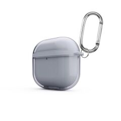 Airpods 4. Nesil Uyumlu Silikon Kılıf 3 Boyutlu Tasarım Renkli Kapak 3D Koruyucu Kulaklık Kılıfı Gri