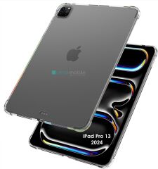 iPad Pro 13 M4 2024 uyumlu Şeffaf Silikon Kılıf Anti Shock Koruyucu Kapak Darbe Emici Tablet Kılıfı