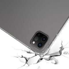 iPad Pro 13 M4 2024 uyumlu Şeffaf Silikon Kılıf Anti Shock Koruyucu Kapak Darbe Emici Tablet Kılıfı